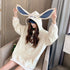 Sweet Cute Preppy Style Rabbit Ears Plus Velvet Thick Hoodies Women Long Sleeve Pullover Big Pocket Kawaii Sweatshirts for Girls